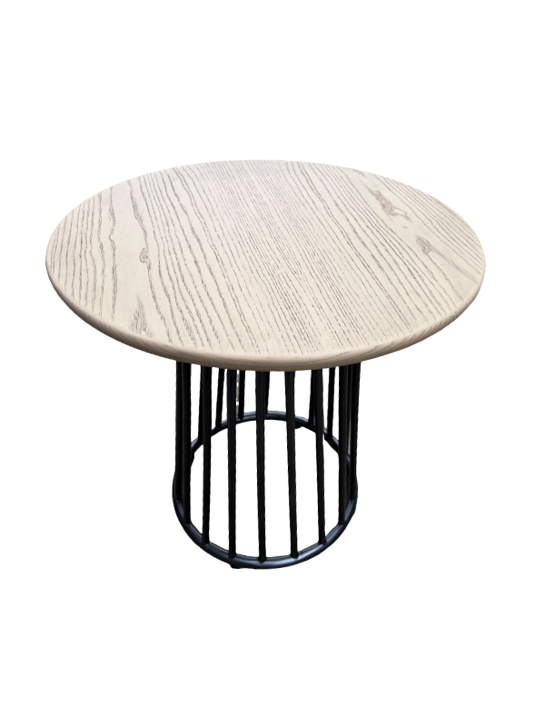Mesa auxiliar de m&aacute;rmol claro