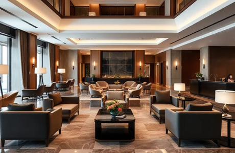 Lobby Lobby Hotel Hotel с мебелью по контракту.